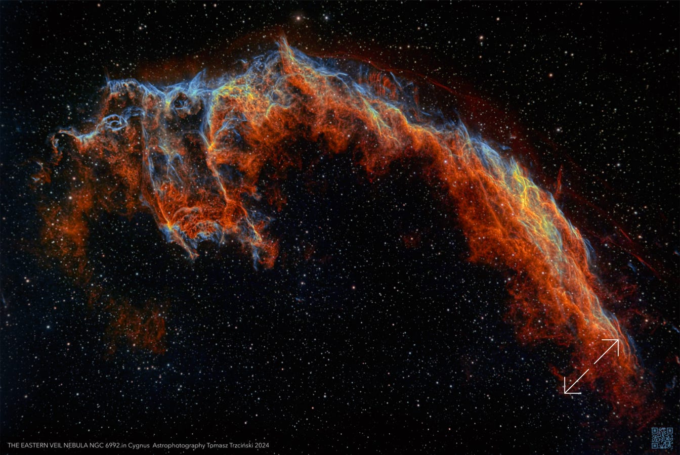 NGC 6992 - Eastern Veil Nebula - Mgławica "Welon Wschodni", 6960, NGC 6974, NGC 6979, NGC 6992, NGC 6995 und IC 1340