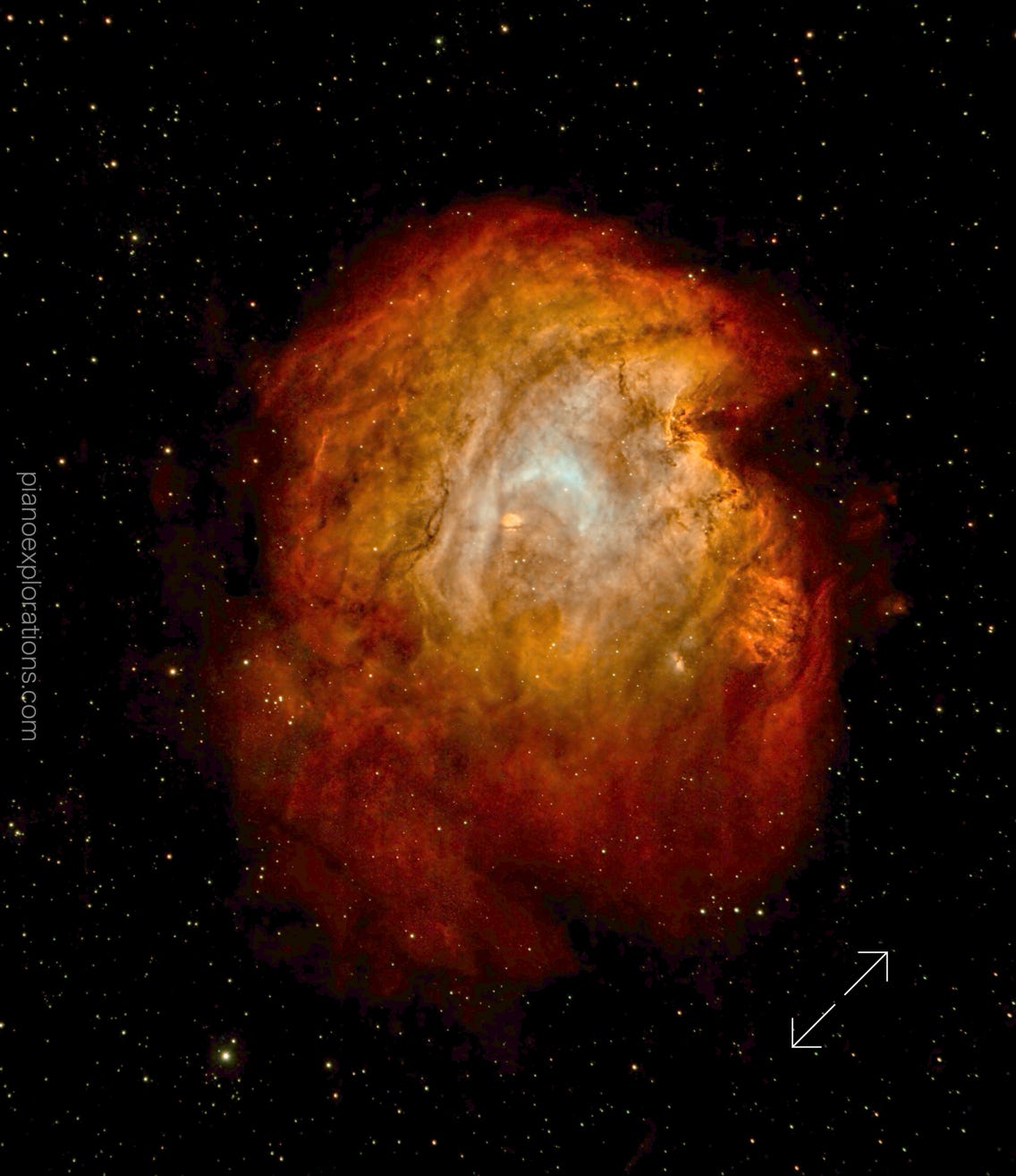 NGC 2174, Monkey Head Nebula, Mglawica Glowa Malpy. Astrofotografia, Astrofotografie, Astrophotography, Kosmos, Universum, Hubble telecsope, James Webb Telescope, Explore Scientific, NASA, ESA