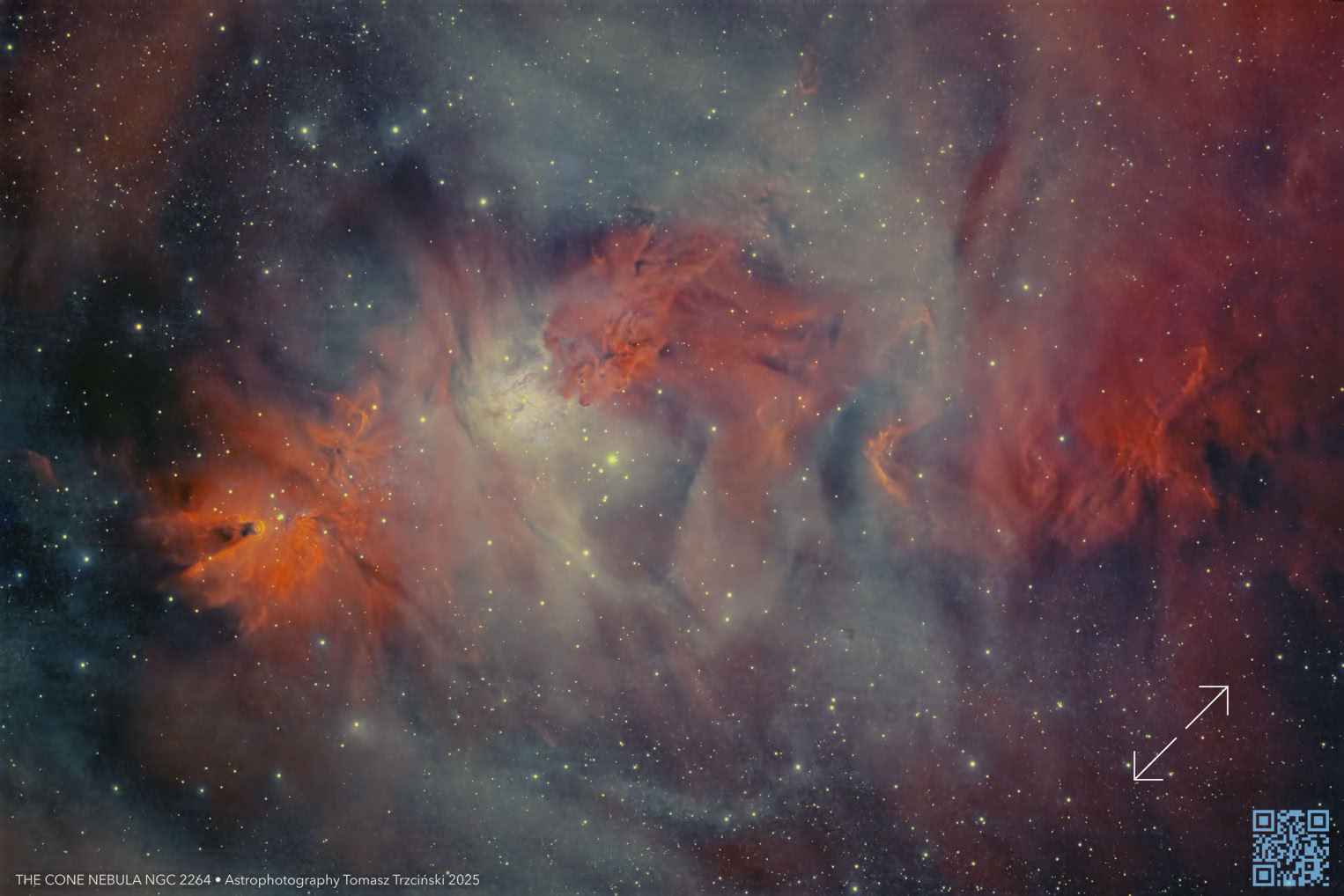 NGC 2264 - Cone Nebula - Mgławica Stożek 