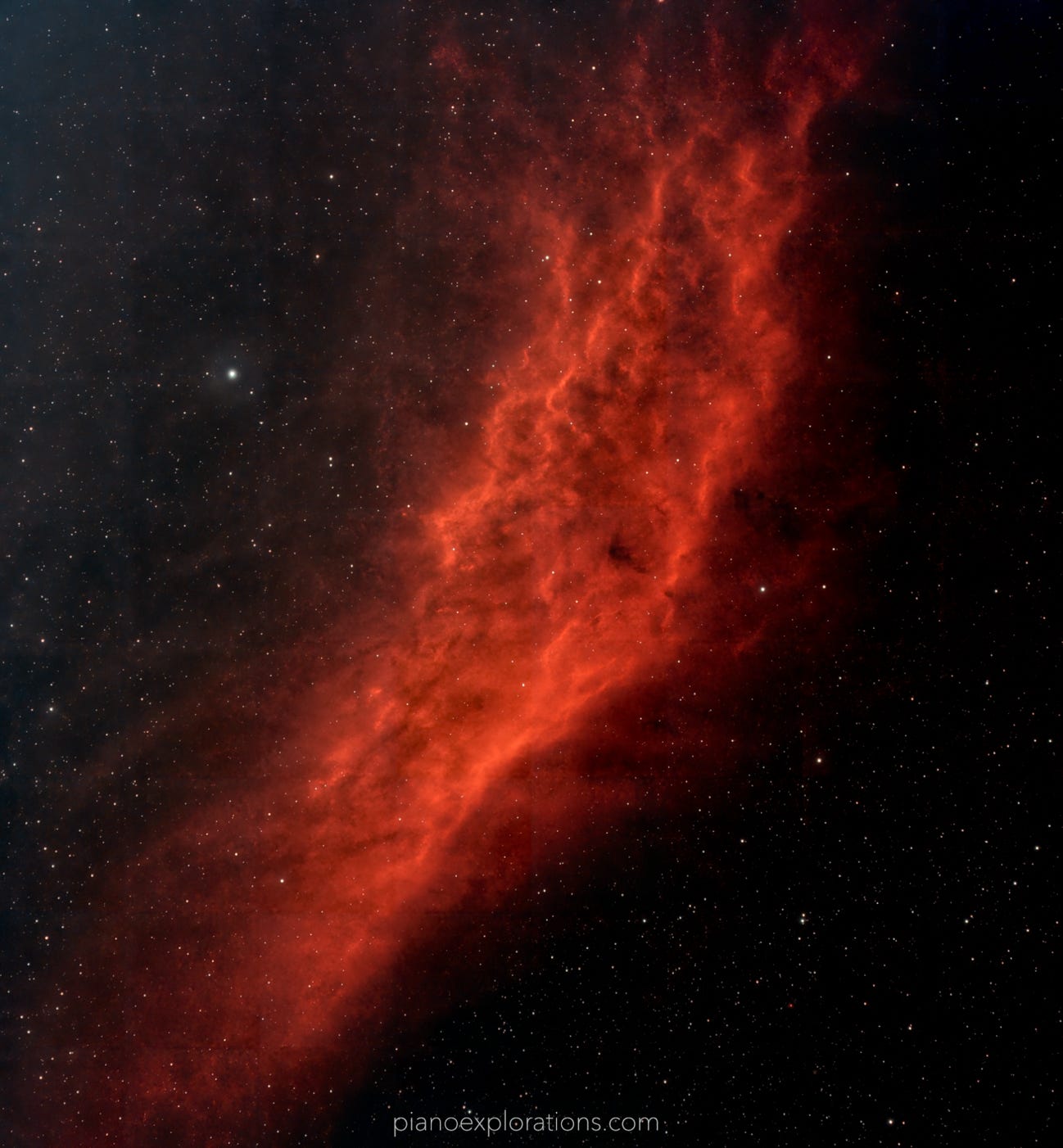 NGC 1499 Mgławica Kalifornia - California Nebula 