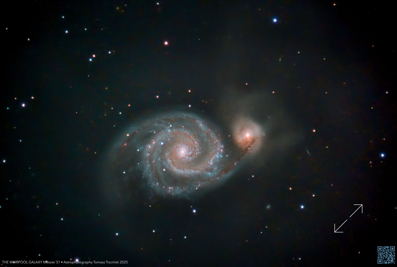 Messier 51 Whirlpool Galaxy, Galaktyka Wir