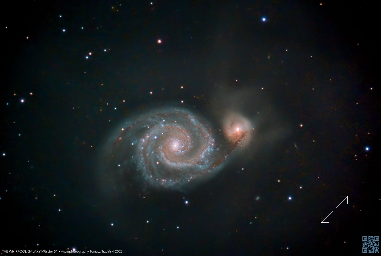 Messier 51 Whirlpool Galaxy, Galaktyka Wir