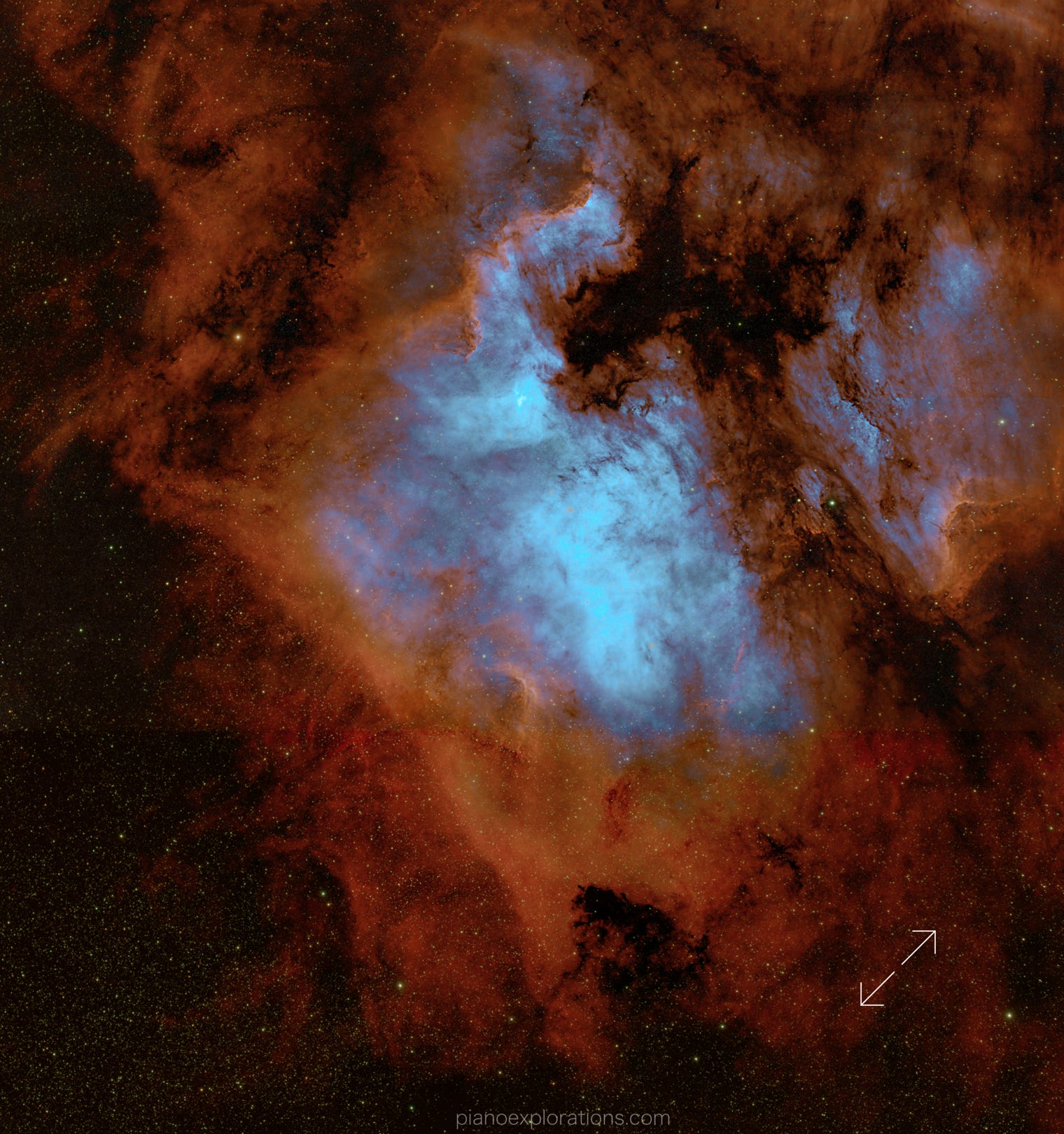 NGC 700 Mgławica Ameryka Północna - Nordamerica Nebula