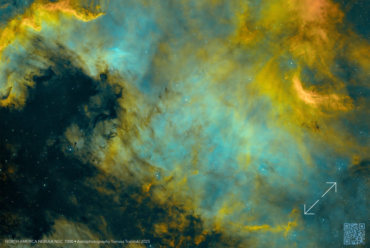 NGC 700 Mgławica Ameryka Północna - Nordamerica Nebula