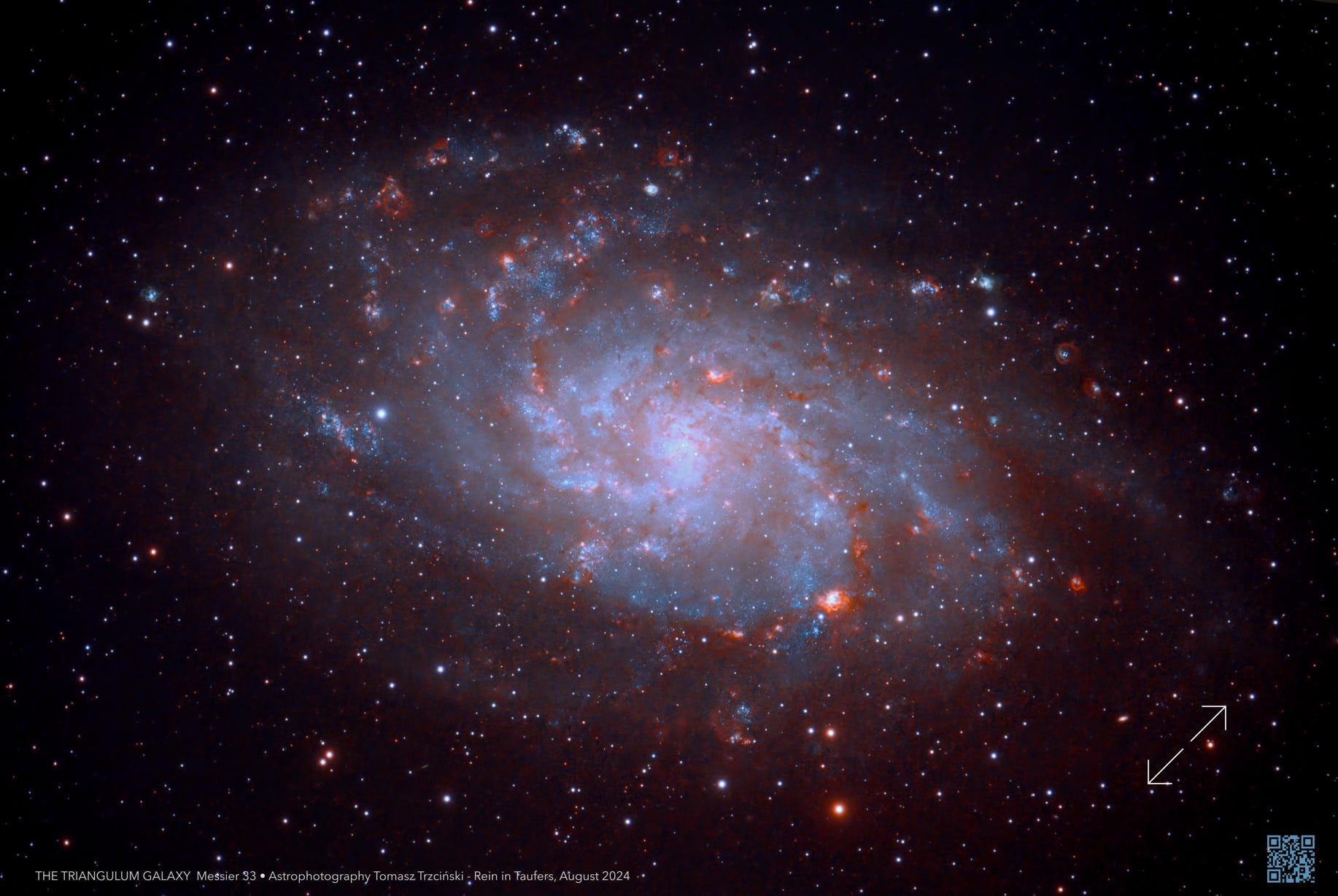 Triangulum Galaxy - Messier 33, Galaktyka Trójkąta, Dreiecksgalaxie, Triangulumgalaxie, M 33, NGC 598, UGC 1117, PGC 5818, CGCG 502-110, MCG +05-04-069 • IRAS 01310+3024, 2MASX J01335090+3039357, GC 352 • H V 17 • h 131 Triangulum Galaxy - Messier 33, Galaktyka Trójkąta, Dreiecksgalaxie, Triangulumgalaxie, M 33, NGC 598, UGC 1117, PGC 5818, CGCG 502-110, MCG +05-04-069 • IRAS 01310+3024, 2MASX J01335090+3039357, GC 352, H V 17, h 131, Rein in Taufers, Riva di Tures, Alto Adige, Südtirol