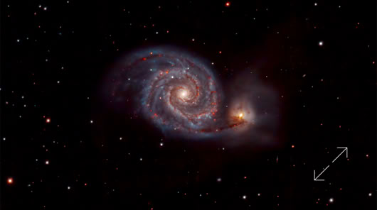 Messier 51 Whirlpool Galaxy, Galaktyka Wir